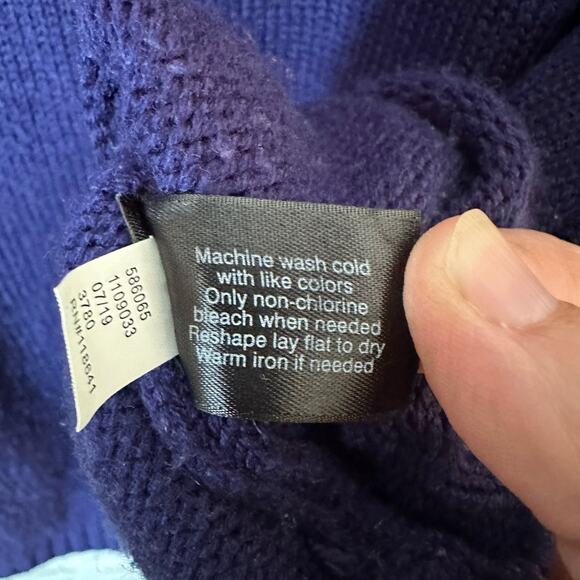 Lane Bryant womens sweater purple knit decorative yolk feminine Wither plus size - Picture 3 of 8